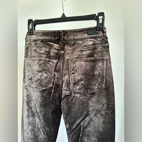 NWOT Paige women’s colette Flared Velvet Pants brown - Picture 5 of 9